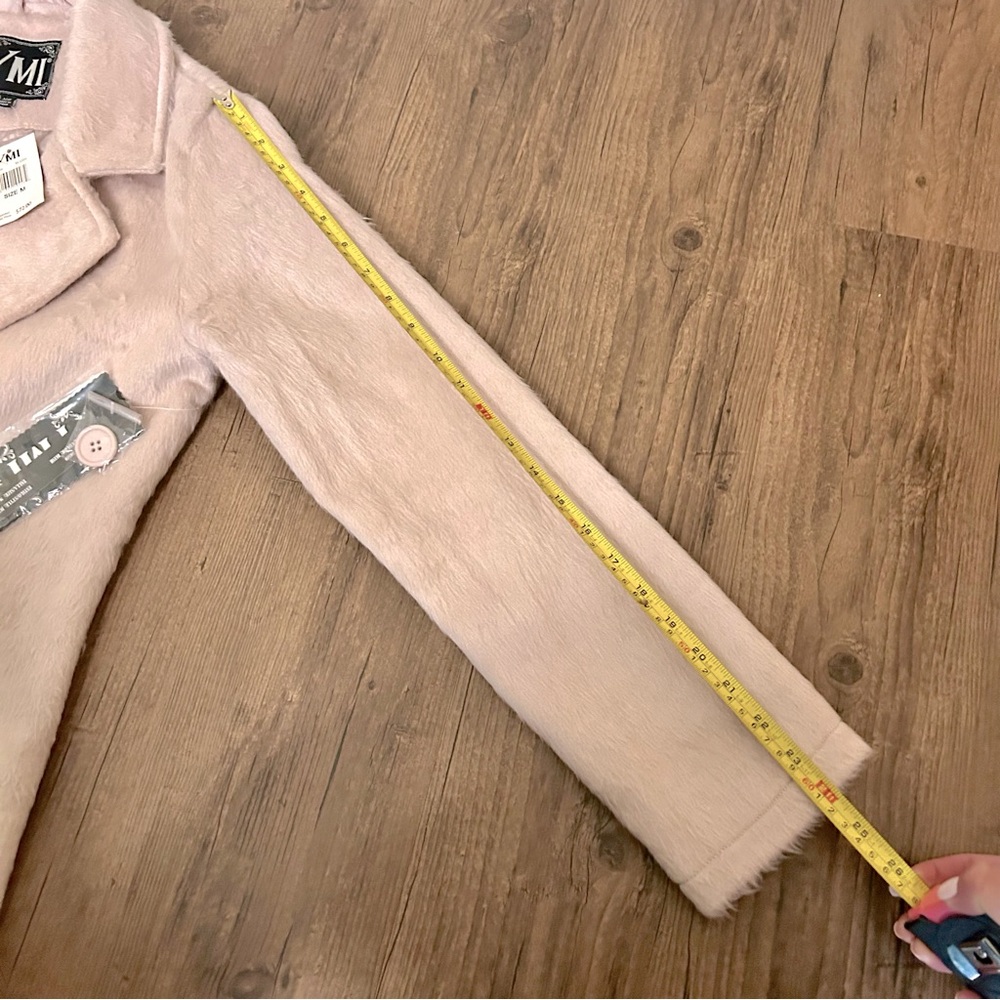 YMI faux fur blush pink coat - Picture 8 of 11